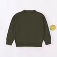 thumbnail image 1 of Little Boys & Girls Pullover Sweaters Size 1-8 Long Sleeve Crewneck Tops Toddlers Kids Casual Solid Color Basic Warm Going Out Loungewear Sweater, 1 of 5