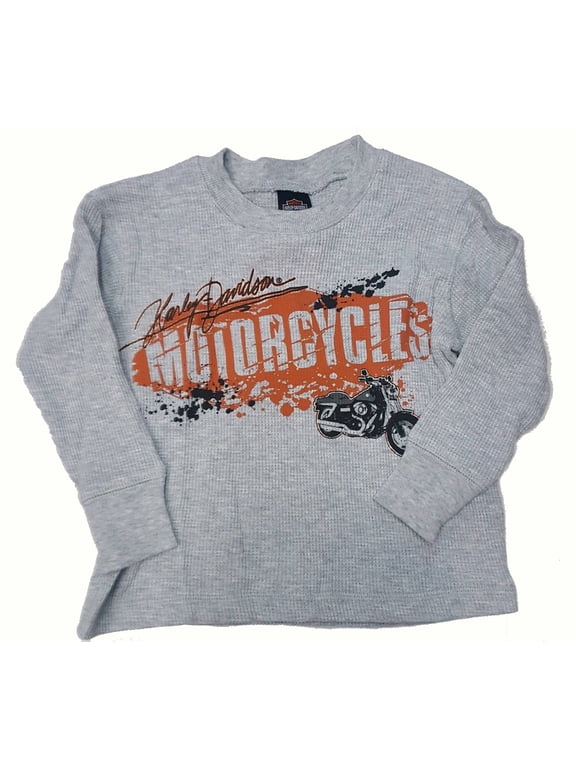 Little Boys Harley-Davidson Motorcycle Thermal Shirt Size 4