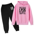 thumbnail image 1 of Little Boys Outfit Sets Fall Winter Printed Letter Printed Long Sleeve Out Wear Clothing Sets Size 7-8T, 1 of 2