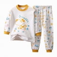 thumbnail image 1 of Little Boys Outfits Clothes Fall Winter Cute Long Sleeve Elastic Waist 3T 4T 5T Everyday Outfit Set 2-Pieces, 1 of 4