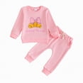 thumbnail image 1 of Little Boys Outfits Clothes Fall/Winter Embroidery Long Sleeve Drawstring Pants 1T 2T 3T 4T 5T 6T Everyday Outfit Set 2PCS, 1 of 7