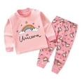 thumbnail image 1 of Little Boys Outfits Sets 2 Piece Crewneck Casual Kids Dress Up Clothes Pink Size 6-8T, 1 of 3