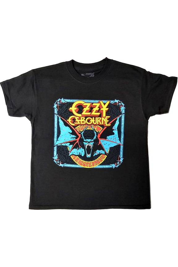 Little Boys' Ozzy Osbourne Speak of the Devil Childrens T-shirt 12T Black