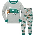 thumbnail image 1 of Little Boys Pajamas Garbage Truck 100% Cotton Long Sleeve Toddler Pjs Toddler Clothes Kids Sleepwear(Cray-6577 5T), 1 of 7