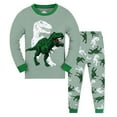 thumbnail image 1 of Little Boys Pajamas Outfit Long Sleeve Dinosaur Prints Crewneck Sweatshirts Pants 2PCS Outfits Toddler Kids Sleepwear Clothes Set For Fall Winter, 1 of 4