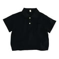 thumbnail image 1 of Little Boys Polo Shirt Black Polo Shirt for Boys Summer Shirt Short Sleeve Polo Boys Boys Polo Shirts Size 6-7 Years, 1 of 4