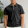 thumbnail image 1 of Little Boys Polo Shirts Black School Uniform Shirts Casual Blouse Tops Pullover Kids Short Sleeve Shirts Boys Polo Shirts Size 7-8 Years, 1 of 3