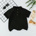 thumbnail image 1 of Little Boys' Polo Shirts Black School Uniform Shirts Summer Polo Shirt Boy Short Sleeve Shirt Shirts for Boys 5-6 Years, 1 of 3