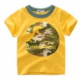 thumbnail image 1 of Mrzhqd Little Boys Shirts Tops Camouflage Tee Years Tops T Kids Dinosaur Short Shirts Clothes Sleeve Baby For 17 Crewneck Tops For 4-5 Years, 1 of 8