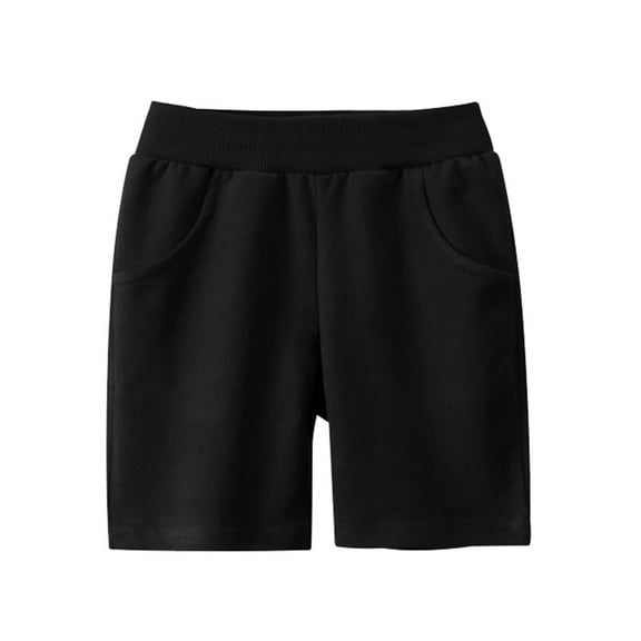 Little Boys Shorts with Pockets Cartoon Print Basketball Shorts for Sports Outdoor Loose Fit Summer Casual Shorts Black 110