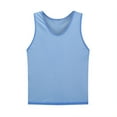 thumbnail image 1 of Little Boys Solid Color Sleeveless T-Shirt Tank Top Athletic Casual Tank Top Against Clothing Blue，3-9Y, 1 of 6