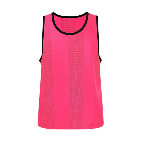 Little Boys Solid Color Sleeveless T-Shirt Tank Top Athletic Casual Tank Top Against Clothing Hot Pink，3-9Y