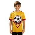 thumbnail image 1 of Little Boys' Sports Short Sleeve Graphic T-Shirts Fun Football Printed Crew Neck T-Shirt Size 8-9T, 1 of 4
