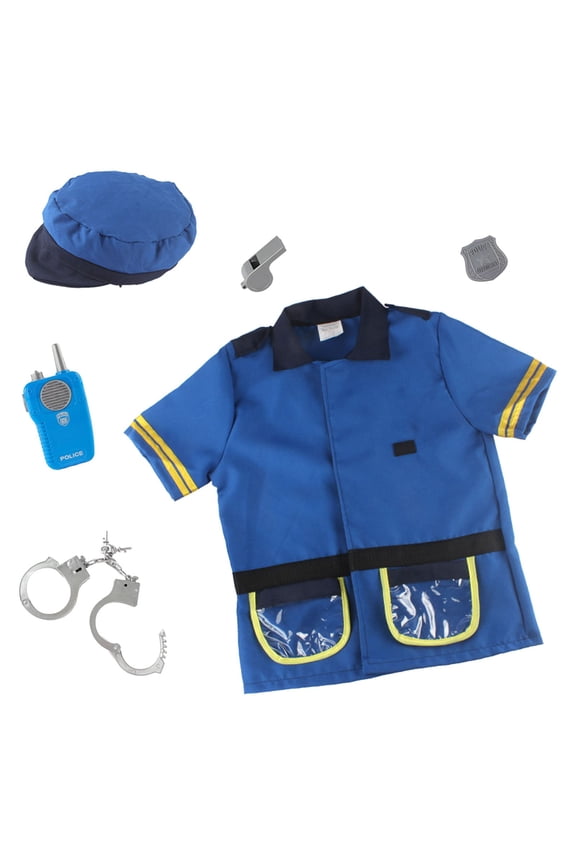 Little Boys Summer Outfit Set Suit For Career Role Play Coat For Children Career Role Play Prop Black Fabric Vacation Clothes Outfit for Kids Size 6-7T