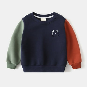 Boys Sweatshirt Long Sleeve Crewneck Pullover Tops Kids Casual Loose Sweatshirts