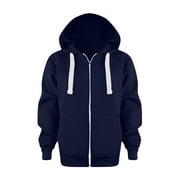 Little Boys Sweatshirts for Boys Hoodies Long Sleeve Zip Up Hoodie Solid Color Drawstring Autumn Winter Boy Sweatshirts 5T-6T