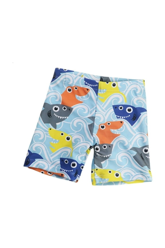 Little Boys Swim Trunks Boys Swimsuits Loose Fit Quick Dry Beach Pants Waterproof Surf Pants Light Blue,7-8T Boys Swim Jammers