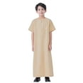 thumbnail image 1 of Little Boys Tops Casual Long Tunic Clothing Beige Size 7-8T, 1 of 9