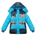 thumbnail image 1 of Little Boys Yellow Detachable Hood Padding Jacket 2/3, 1 of 2