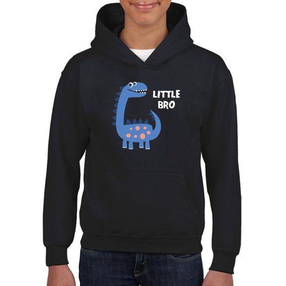Little Bro Dinosaur Hoodie Juniors -Image by Shutterstock,  Medium