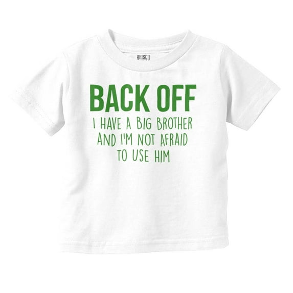 Little Brother Big Bro Cute Adorable Toddler Boy Girl T Shirt Infant Toddler Brisco Brands 12M