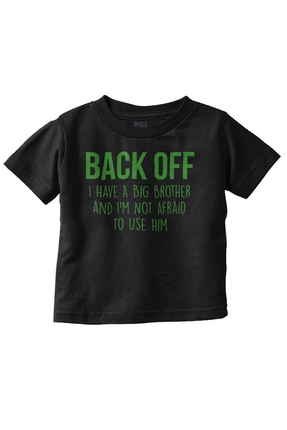Little Brother Big Bro Cute Adorable Toddler Boy Girl T Shirt Infant Toddler Brisco Brands 12M