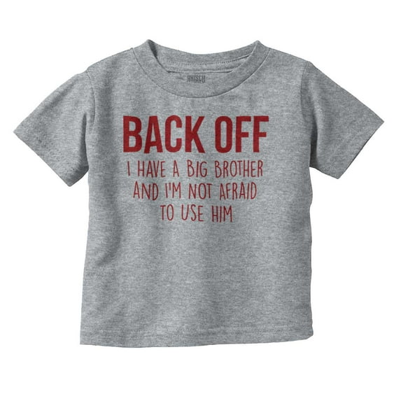 Little Brother Big Bro Cute Adorable Toddler Boy Girl T Shirt Infant Toddler Brisco Brands 3T