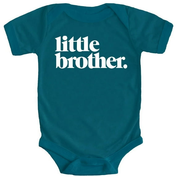 Little Brother Bodysuit for Baby Boys Sibling Outfits Oceanside Bodysuit 12 Months