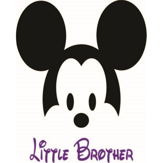 Little Brother Cartoon Character Decors Wall Sticker Art Design Decal for Girls Boys Kids Room Bedroom Nursery Kindergarten Home Decor Stickers Wall Art Vinyl Decoration (40x35 inch)