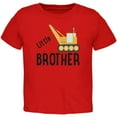 thumbnail image 1 of Little Brother Construction Truck Crane Toddler T Shirt Red 2T, 1 of 1
