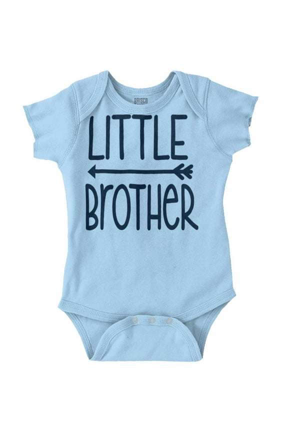 Little Brother Cute Younger Sibling Bodysuit Jumper Boys Infant Baby Brisco Brands 18M