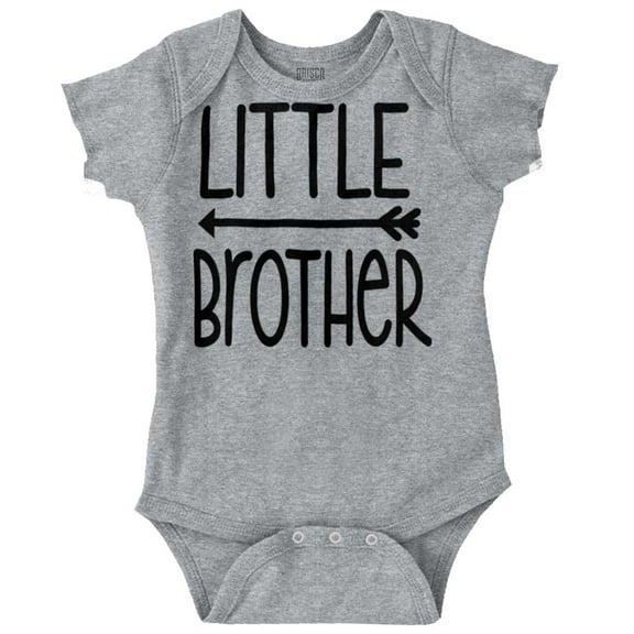 Little Brother Cute Younger Sibling Bodysuit Jumper Boys Infant Baby Brisco Brands NB