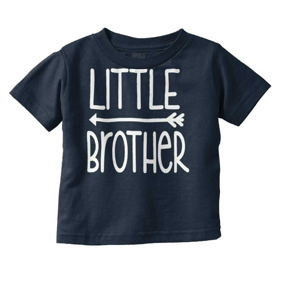 Little Brother Cute Younger Sibling Youth T Shirt Tee Boys Infant Toddler Brisco Brands 12M