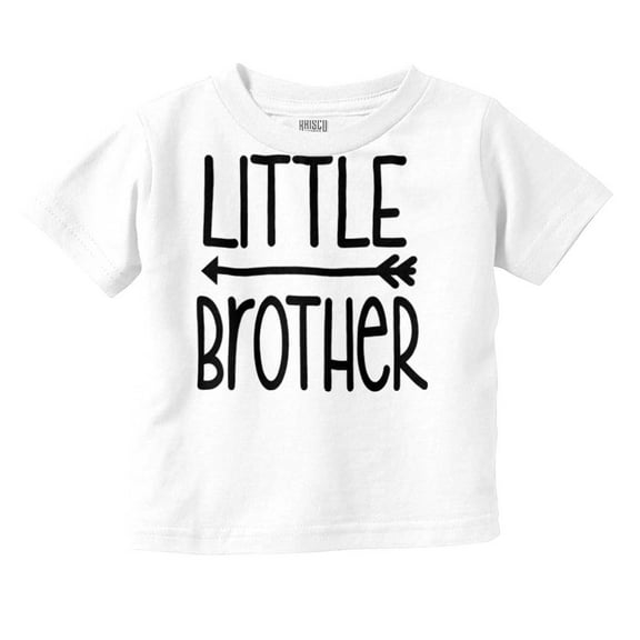 Little Brother Cute Younger Sibling Youth T Shirt Tee Boys Infant Toddler Brisco Brands 12M