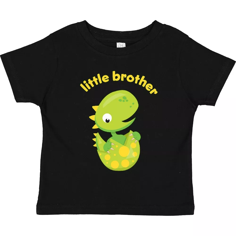 Middle Brother Dinosaur Toddler T-Shirt - "I'm The Middle Bro" Announcement Shirt