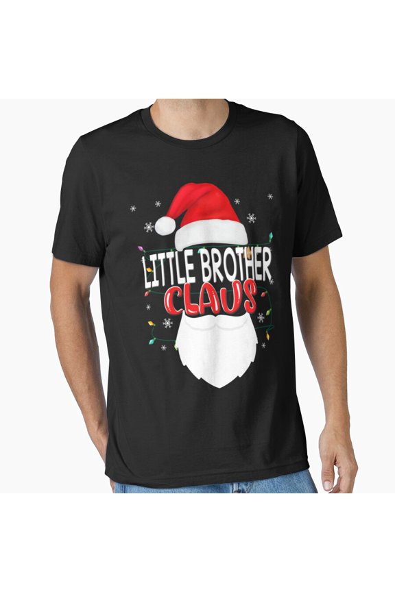 Little Brother Holiday Claus Pajama Family Match Unisex T-Shirt, up to size 5XL