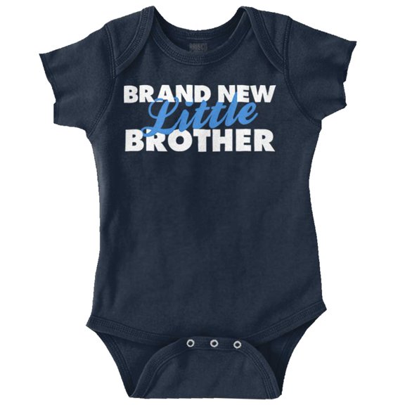Little Brother New Baby Announcement Bodysuit Jumper Boys Infant Baby Brisco Brands NB