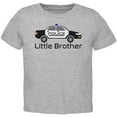 thumbnail image 1 of Little Brother Police Car Toddler T Shirt Heather 2T, 1 of 1