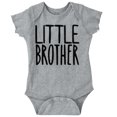 thumbnail image 1 of Little Brother Proud Younger Bro Bodysuit Jumper Boys Infant Baby Brisco Brands 12M, 1 of 6