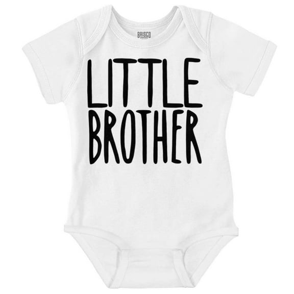Little Brother Proud Younger Bro Bodysuit Jumper Boys Infant Baby Brisco Brands 24M
