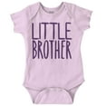 thumbnail image 1 of Little Brother Proud Younger Bro Bodysuit Jumper Boys Infant Baby Brisco Brands 6M, 1 of 6