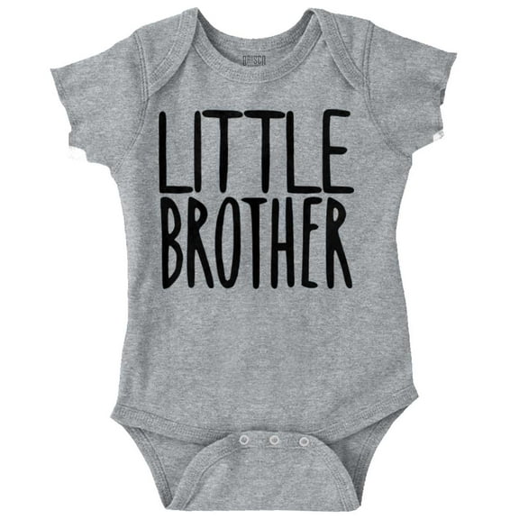Little Brother Proud Younger Bro Bodysuit Jumper Boys Infant Baby Brisco Brands NB