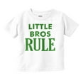 thumbnail image 1 of Little Brothers Rule Cute Younger Bro Youth T Shirt Tee Boys Infant Toddler Brisco Brands 12M, 1 of 5