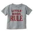 thumbnail image 1 of Little Brothers Rule Cute Younger Bro Youth T Shirt Tee Boys Infant Toddler Brisco Brands 4T, 1 of 5