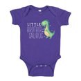 thumbnail image 1 of Little Brothersaurus Dinosaur Baby Bodysuit One Piece 24 mo Purple, 1 of 3