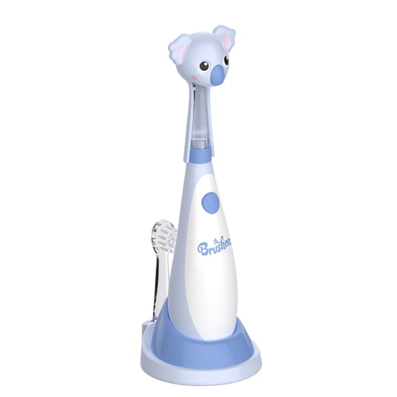 Brusheez Toddlers’ Sonic Toothbrush with Light-Up Timer, Extra Brush Head & Storage Base (Kiwi the Koala)