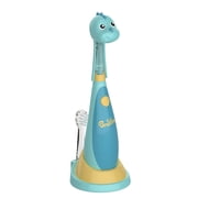 Little Brusheez Toddlers’ Sonic Toothbrush - Safe & Gentle Toothbrush for Ages 1-3 with Built-In, Light-Up 2-Minute Timer, Extra Brush Head, & Storage Base for First-Time Brushers (Rex the Dinosaur)