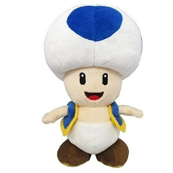 Little Buddy LLC, Super Mario All Star Collection: Blue Toad 8" Plush
