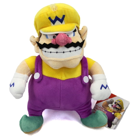 Little Buddy Super Mario All Star Collection 1421 Wario Stuffed Plush, 10",Multi-Colored