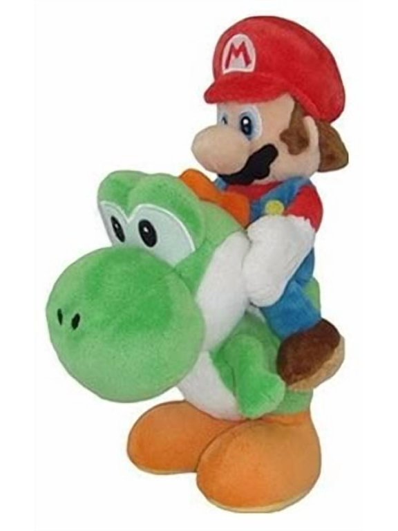 Super Mario Bros. Mario Riding Yoshi 8" Plush